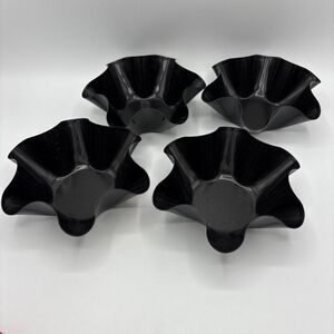 Set of 4 Tortilla Non-Stick Shell Makers Pan Salad Bowl Taco Mold Pans Nestable